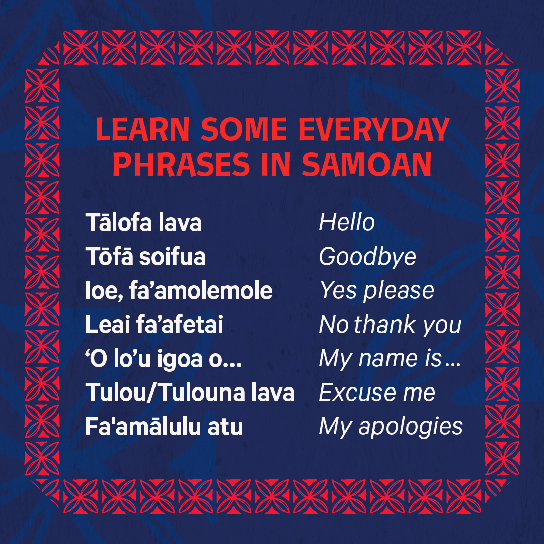 Learn some everyday phrases in Samoan