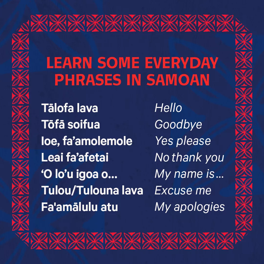 Learn some everyday phrases in Samoan